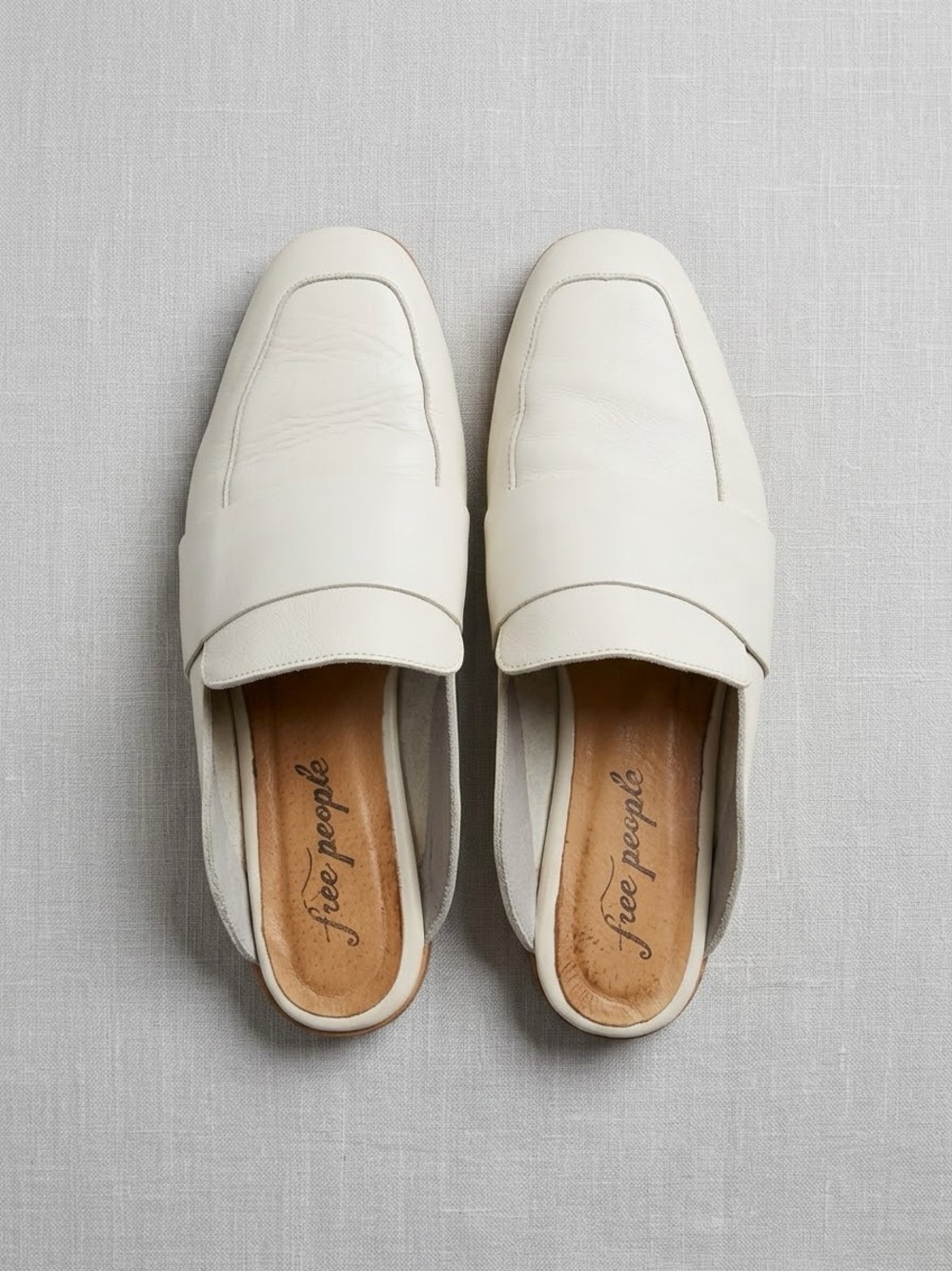 Free People At Ease Leather Slip On Loafer 38